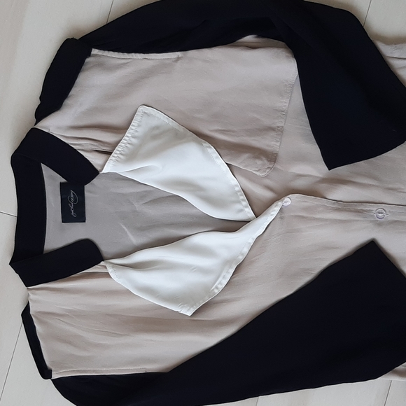 Rachel Comey for Aritiza, size 4 Black & nude silk duster - Picture 5 of 7